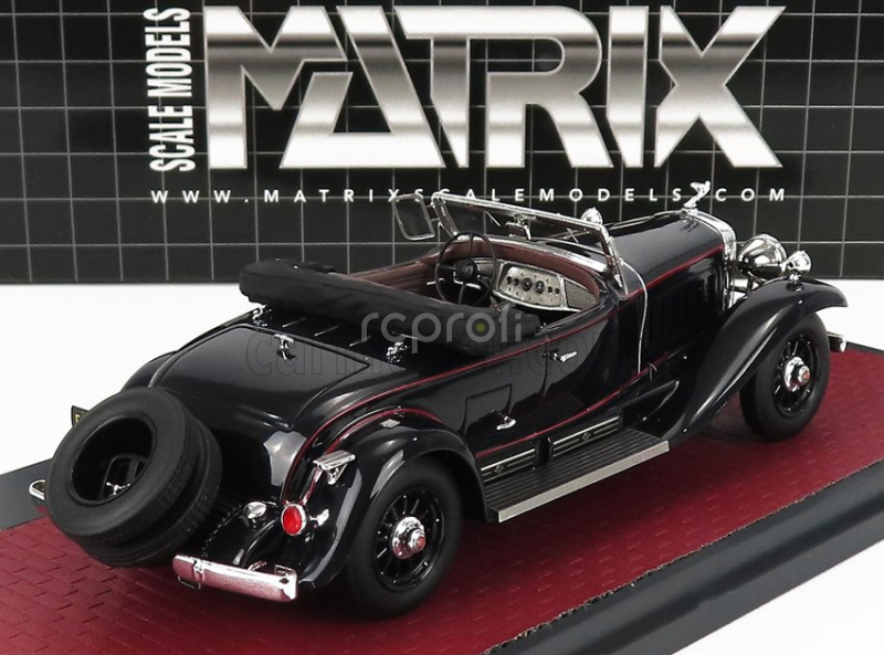 Matrix scale models Cadillac 452a V16 Roadster Fleetwood Open 1930 1:43 Black