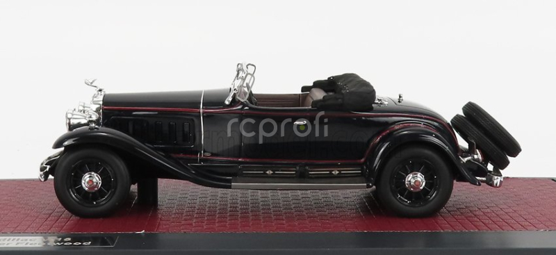 Matrix scale models Cadillac 452a V16 Roadster Fleetwood Open 1930 1:43 Black