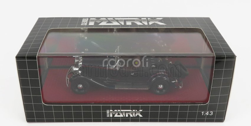 Matrix scale models Cadillac 452a V16 Roadster Fleetwood Open 1930 1:43 Black