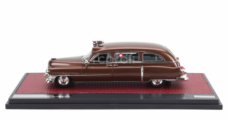 Matrix scale models Cadillac Superior Ambulance 1951 1:43 Brown Met