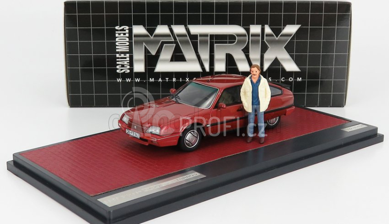 Matrix scale models Citroen Cx Gti Turbo Ii 1986 With Figure Horst S.duisburg 1:43 Red