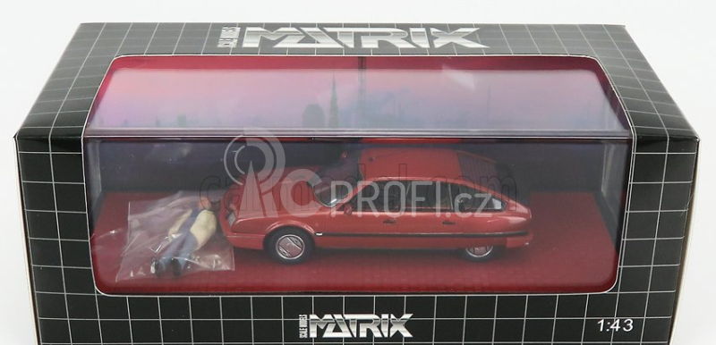 Matrix scale models Citroen Cx Gti Turbo Ii 1986 With Figure Horst S.duisburg 1:43 Red