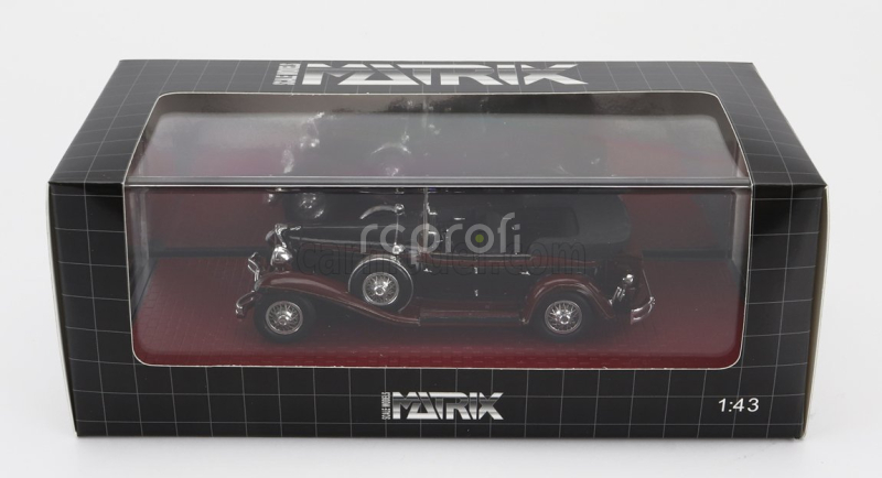 Matrix scale models Cord L-29 Phaeton Sedan Cabriolet Open 1931 1:43 Černá Červená