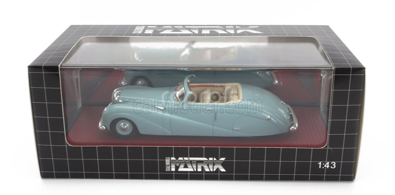 Matrix scale models Damler De36 Hooper ''green Goddess'' Cabriolet Open 1953 1:43 Zelená
