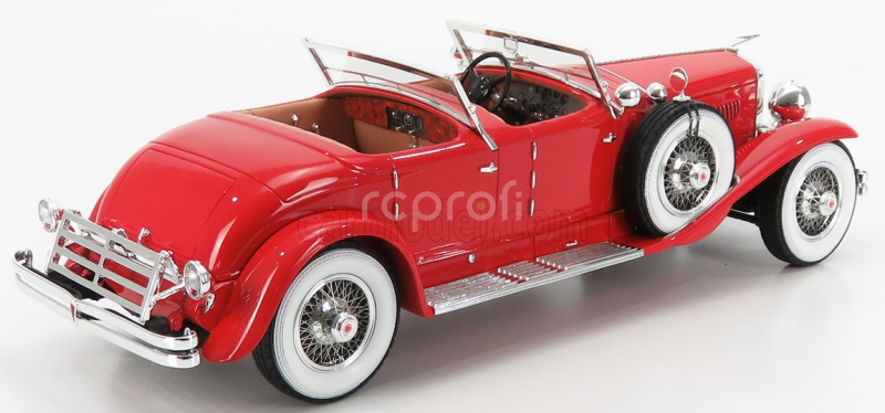 Matrix scale models Duesenberg Sj 2608 Torpedo Pheaton Walker Cabriolet Open 1930 1:18 Red
