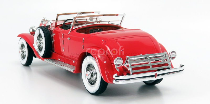 Matrix scale models Duesenberg Sj 2608 Torpedo Pheaton Walker Cabriolet Open 1930 1:18 Red