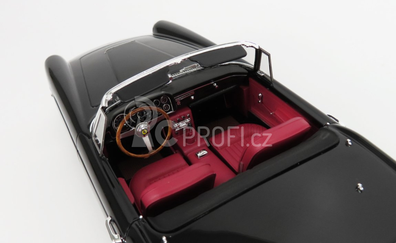 Matrix scale models Ferrari 250gt Ii-series Cabriolet Open 1960 - Con Vetrina With Showcase 1:18 Black