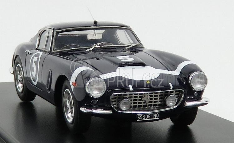 Matrix scale models Ferrari 250gt Passo Corto N 5 Winner Nassau Tourist Trophy 1960 S.moss 1:43 Blue