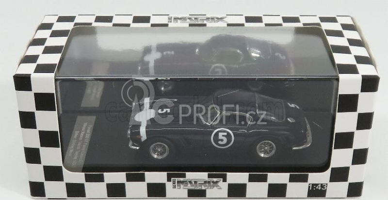 Matrix scale models Ferrari 250gt Passo Corto N 5 Winner Nassau Tourist Trophy 1960 S.moss 1:43 Blue