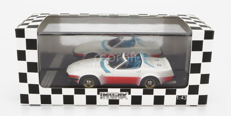 Matrix scale models Ferrari 365 Gtb/4 Nart Spider Open Michelotti Press 1974 1:43 Bílá Červená