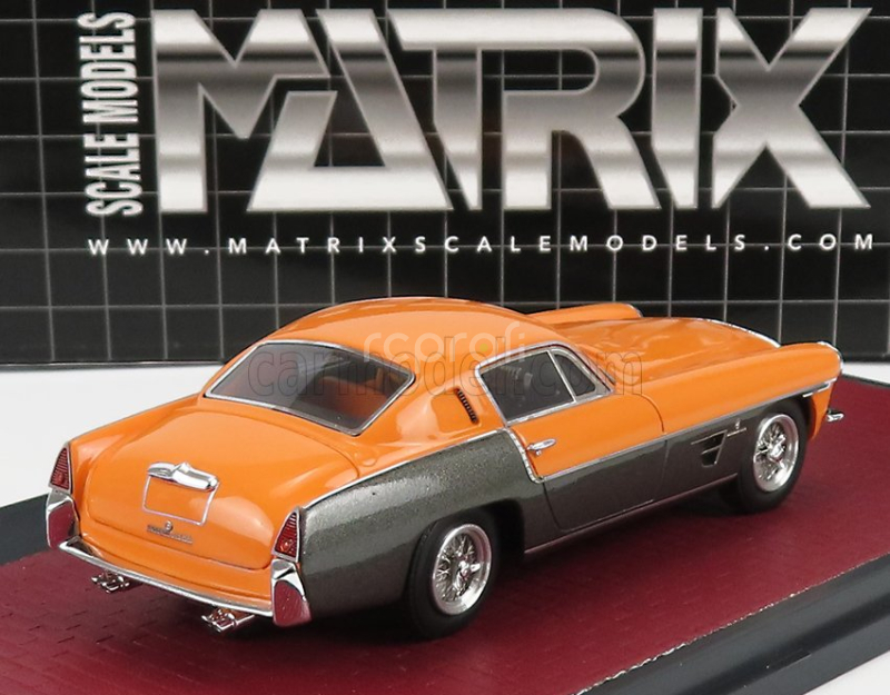 Matrix scale models Ferrari 375mm Ch.0476am Ghia Coupe 1954 1:43 Černá Oranžová