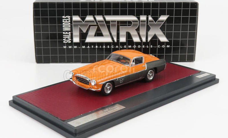 Matrix scale models Ferrari 375mm Ch.0476am Ghia Coupe 1954 1:43 Černá Oranžová