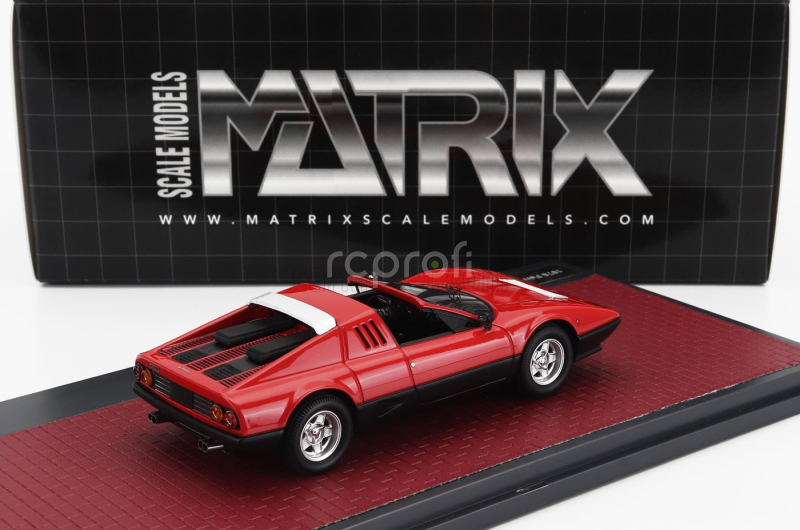 Matrix scale models Ferrari 512bb Targa Straman 1978 1:43 Red