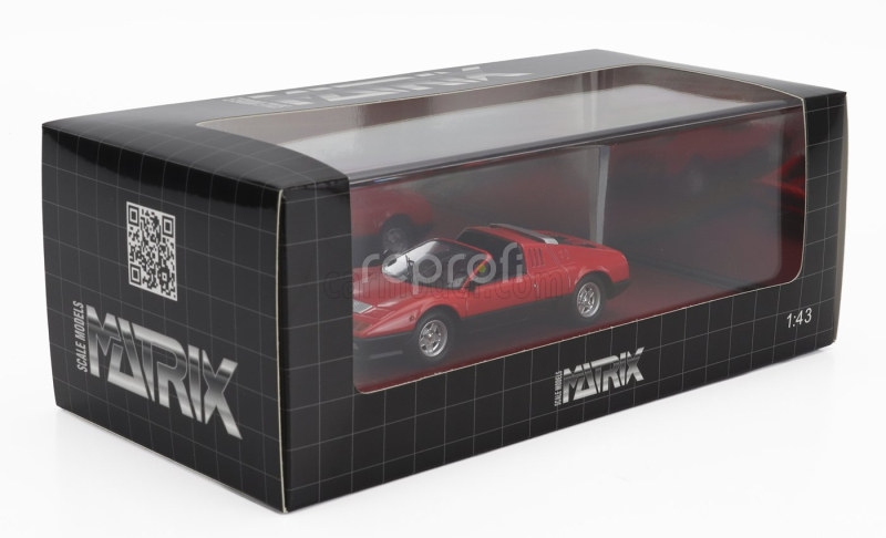 Matrix scale models Ferrari 512bb Targa Straman 1978 1:43 Red