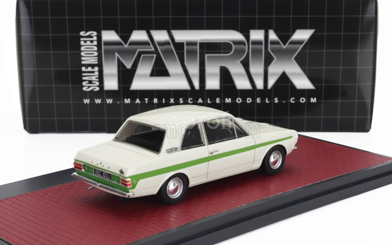 Matrix scale models Ford england Cortina Lotus Mkii 1966 1:43 Bílá