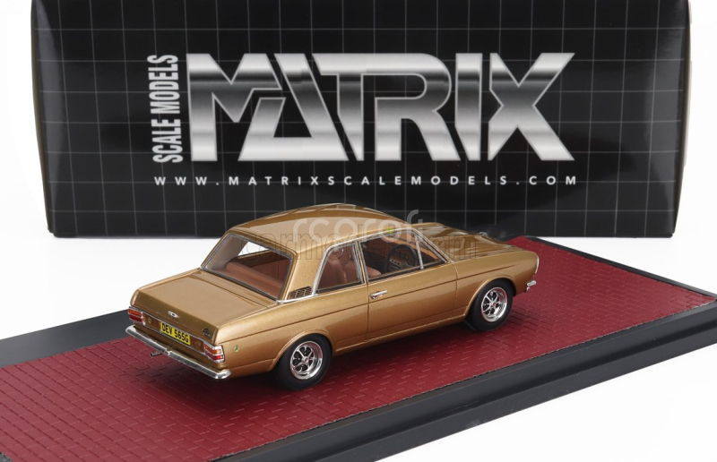 Matrix scale models Ford england Cortina Lotus Mkii 1966 1:43 Gold