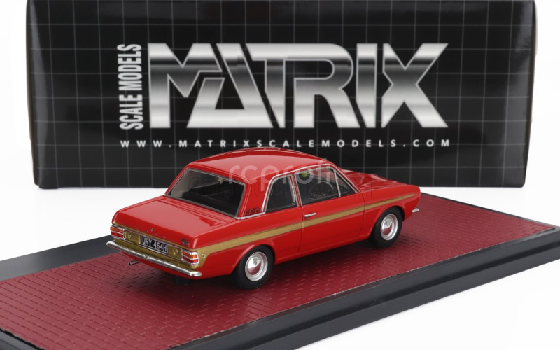 Matrix scale models Ford england Cortina Lotus Mkii 1966 1:43 Red