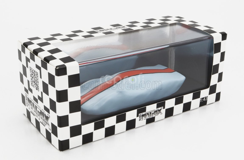 Matrix scale models Ford usa Under Cover - Gt40 Race Version 1966 1:43 Světle Modrá Oranžová