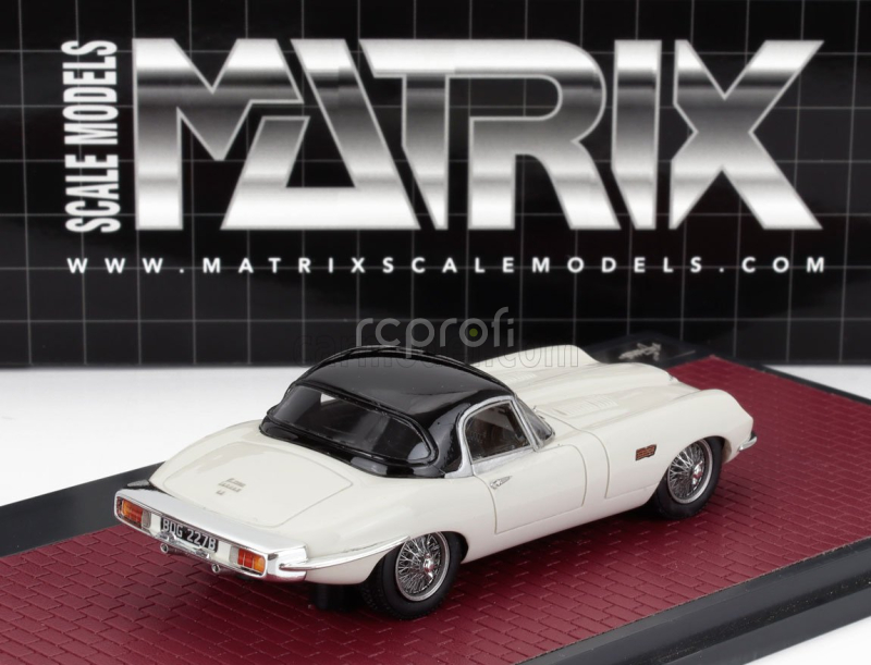 Matrix scale models Jaguar E-type Frua Roadster Closed 1964 1:43 Bílá