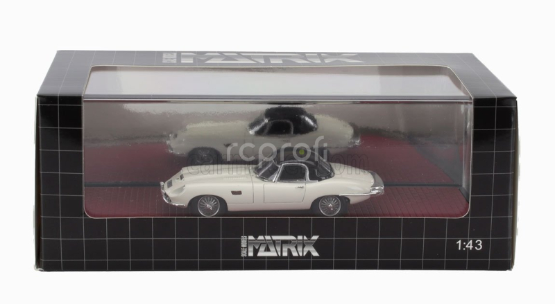 Matrix scale models Jaguar E-type Frua Roadster Closed 1964 1:43 Bílá