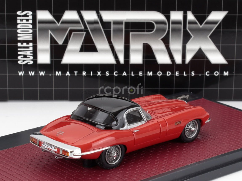 Matrix scale models Jaguar E-type Frua Roadster Closed 1964 1:43 Red