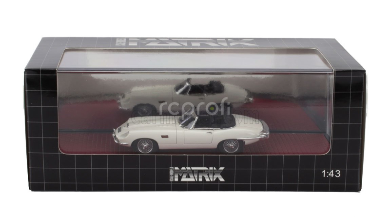 Matrix scale models Jaguar E-type Frua Roadster Open 1964 1:43 Bílá