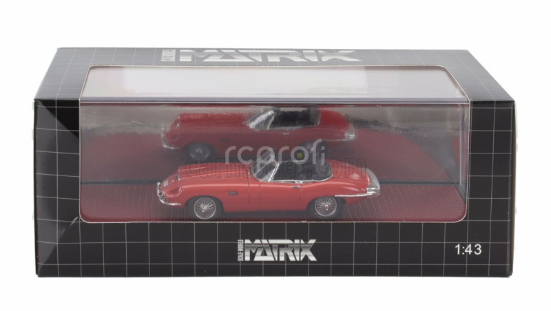 Matrix scale models Jaguar E-type Frua Roadster Open 1964 1:43 Red