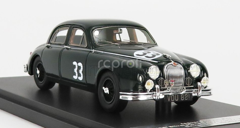 Matrix scale models Jaguar Mkii 3.4 Litre N 33 Winner Silverstone Daily Express Trophy 1958 1:43 Zelená