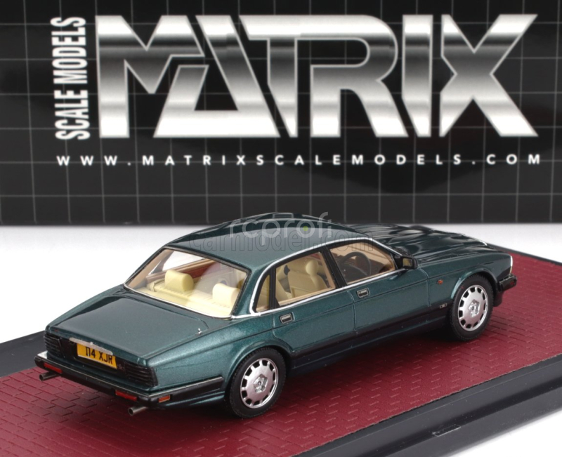 Matrix scale models Jaguar Xjr (xj40) 1991 1:43 Green Met