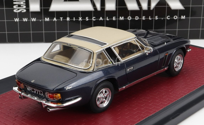 Matrix scale models Jensen Interceptor Siii Coupe 1975 1:43 Modrá Bílá