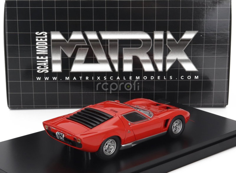 Matrix scale models Lamborghini Miura P400s Millechiodi 1969 1:43 Red
