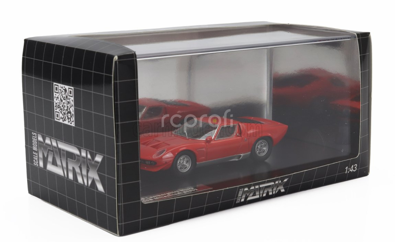 Matrix scale models Lamborghini Miura P400s Millechiodi 1969 1:43 Red