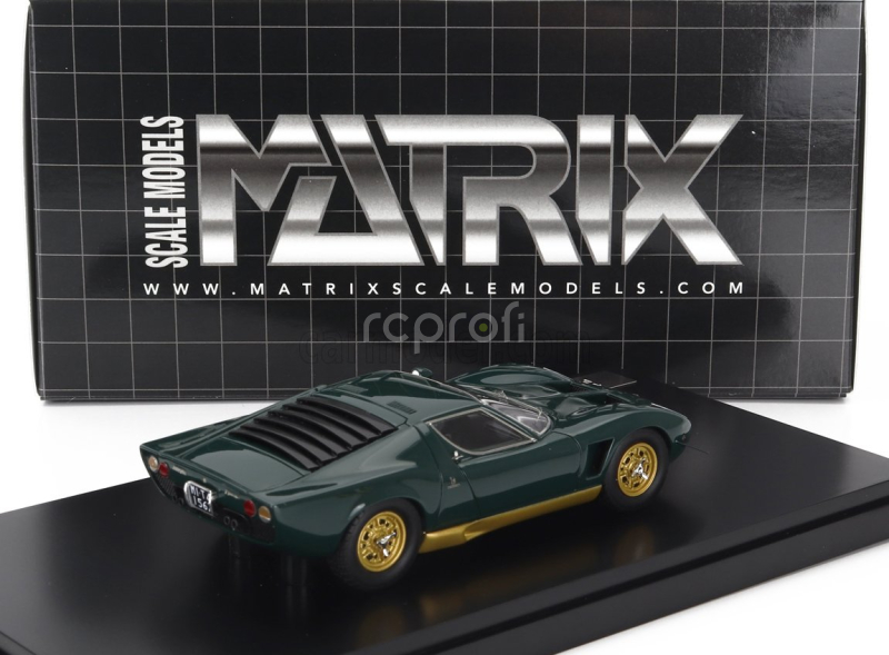 Matrix scale models Lamborghini Miura P400s Millechiodi 1969 1:43 Zelená