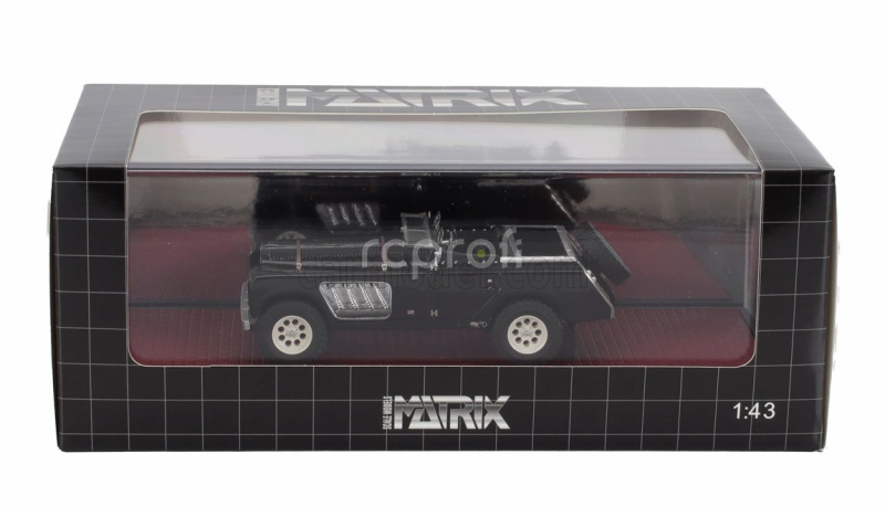Matrix scale models Land rover 109 Bell Aurens Longnose Open 2008 1:43 Black