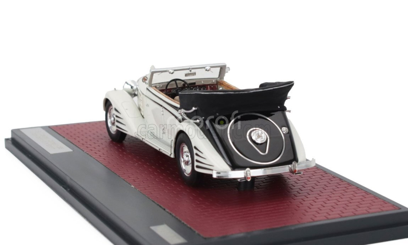 Matrix scale models Maybach Zeppelin Ds8 Cabriolet Open 1934 1:43 Bílá