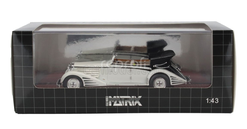 Matrix scale models Maybach Zeppelin Ds8 Cabriolet Open 1934 1:43 Bílá
