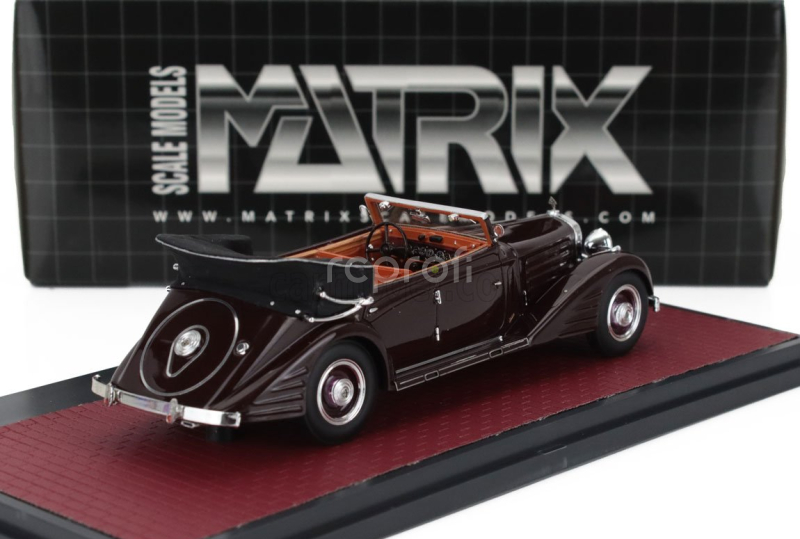 Matrix scale models Maybach Zeppelin Ds8 Cabriolet Open 1934 1:43 Brown