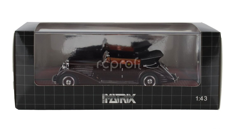 Matrix scale models Maybach Zeppelin Ds8 Cabriolet Open 1934 1:43 Brown