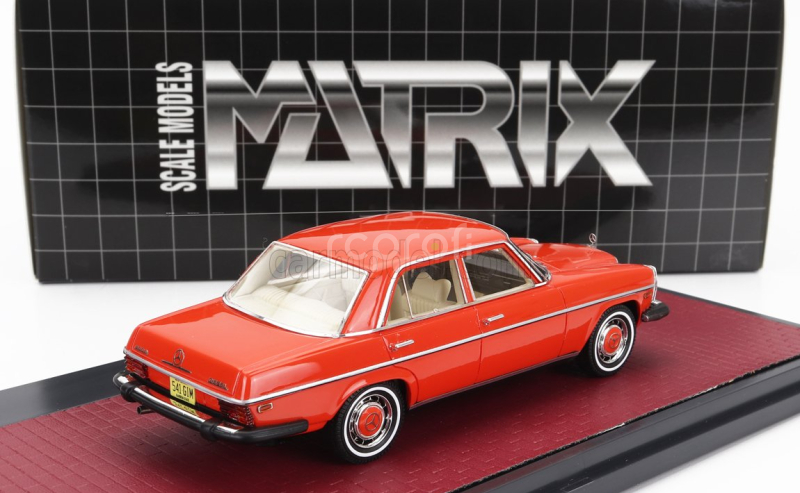 Matrix scale models Mercedes benz 300d (w115) Usa Version 1976 1:43 Red