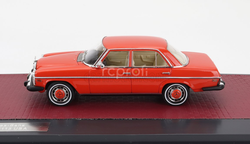 Matrix scale models Mercedes benz 300d (w115) Usa Version 1976 1:43 Red