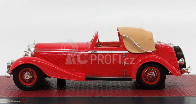 Matrix scale models Mercedes benz 500k 1:43, červená
