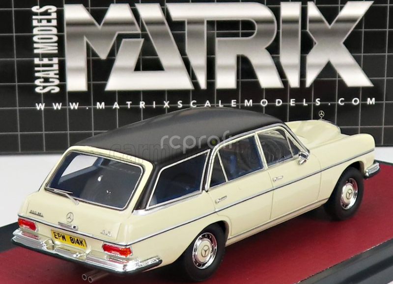Matrix scale models Mercedes benz S-class 280se Crayford Estate Station Wagon (w108) 1970 1:43 Bílá