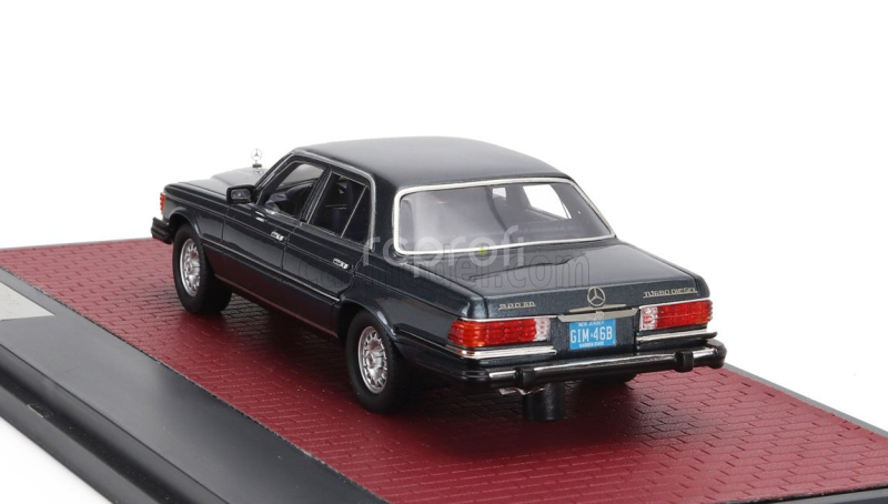 Matrix scale models Mercedes benz S-class 300sd Turbodiesel (w116) Usa Version 1977 1:43 Blue Met