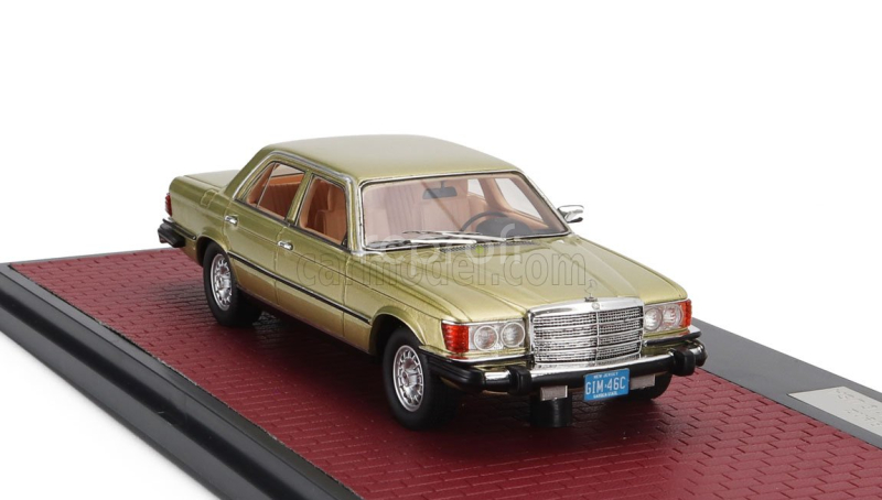 Matrix scale models Mercedes benz S-class 300sd Turbodiesel (w116) Usa Version 1977 1:43 Gold Met