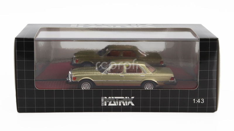 Matrix scale models Mercedes benz S-class 300sd Turbodiesel (w116) Usa Version 1977 1:43 Gold Met