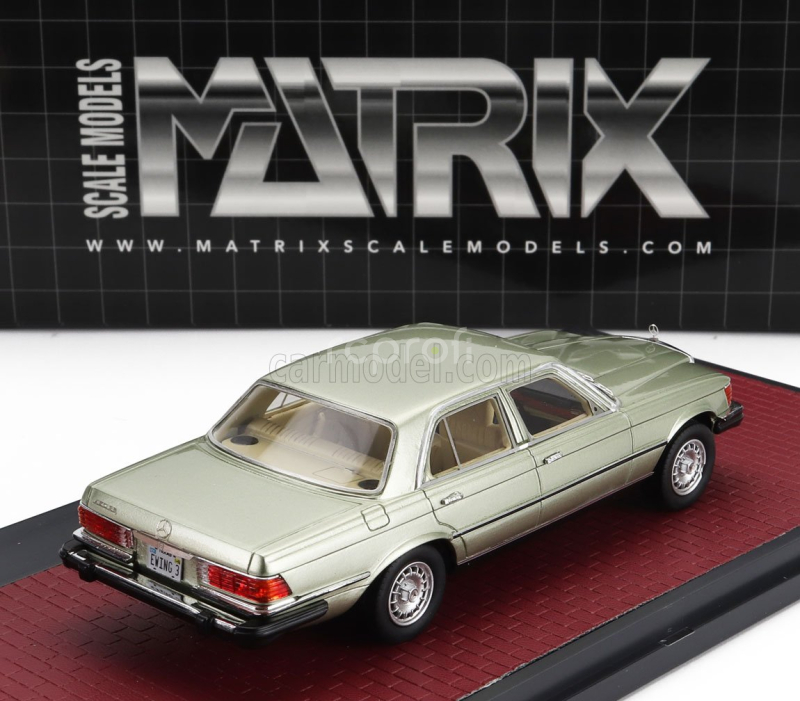 Matrix scale models Mercedes benz S-class 450se (w116) Usa Version 1977 1:43 Světle Zelená Met