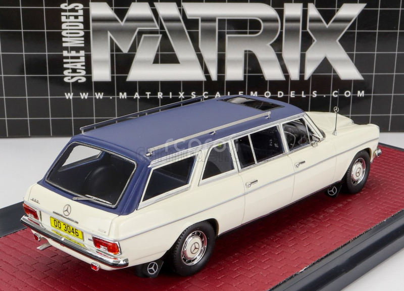 Matrix scale models Mercedes benz V114 Lwb Crayford Estate 1971 1:43 Bílá