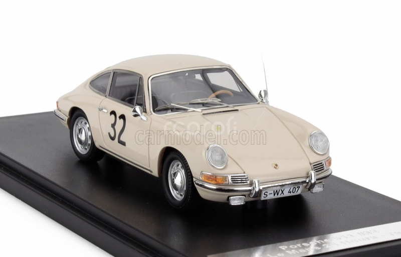 Matrix scale models Porsche 911s Coupe N 32 Test 24h Le Mans 1966 1:43 Bílá