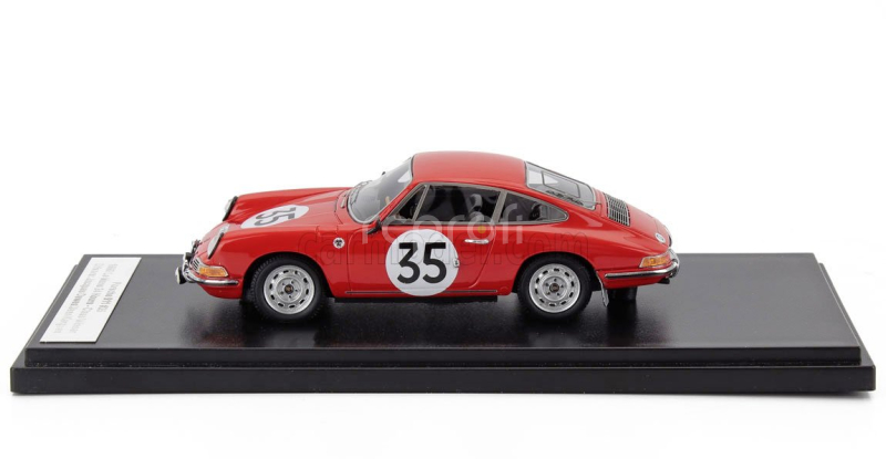 Matrix scale models Porsche 911s Coupe Team J.franc N 35 24h Le Mans 1966 Jean Kerguen - Jacques Dewes 1:43 Red
