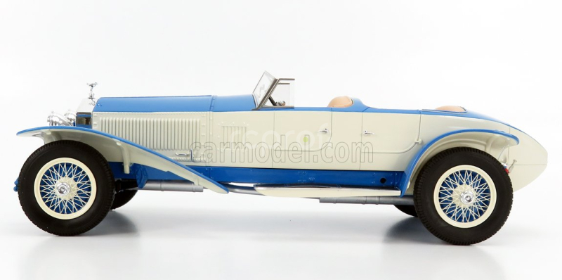 Matrix scale models Rolls royce Phantom Experimental Vehicle Ch.10ex By Barker Cabriolet 1926 1:18 Světle Modrá Bílá